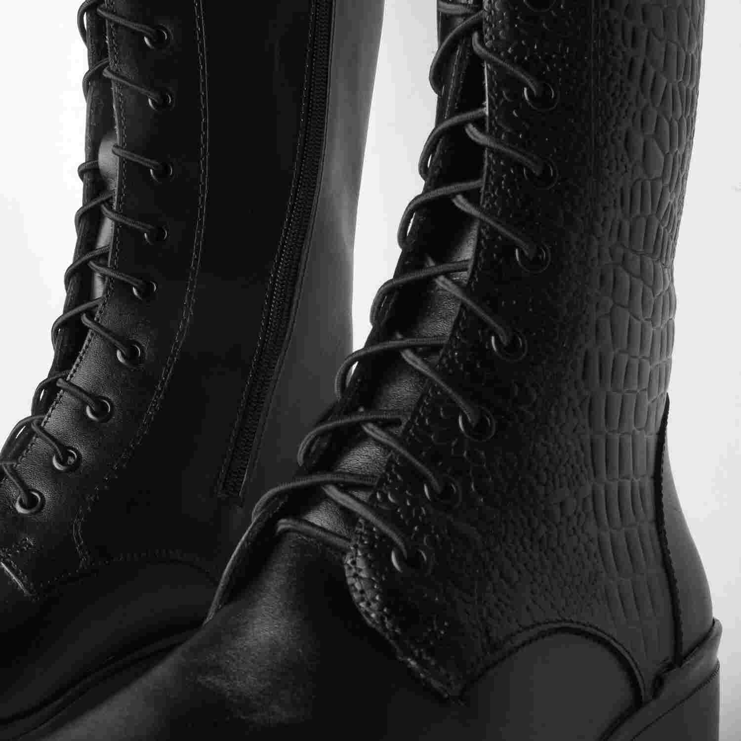 چکمه چرم زنانه