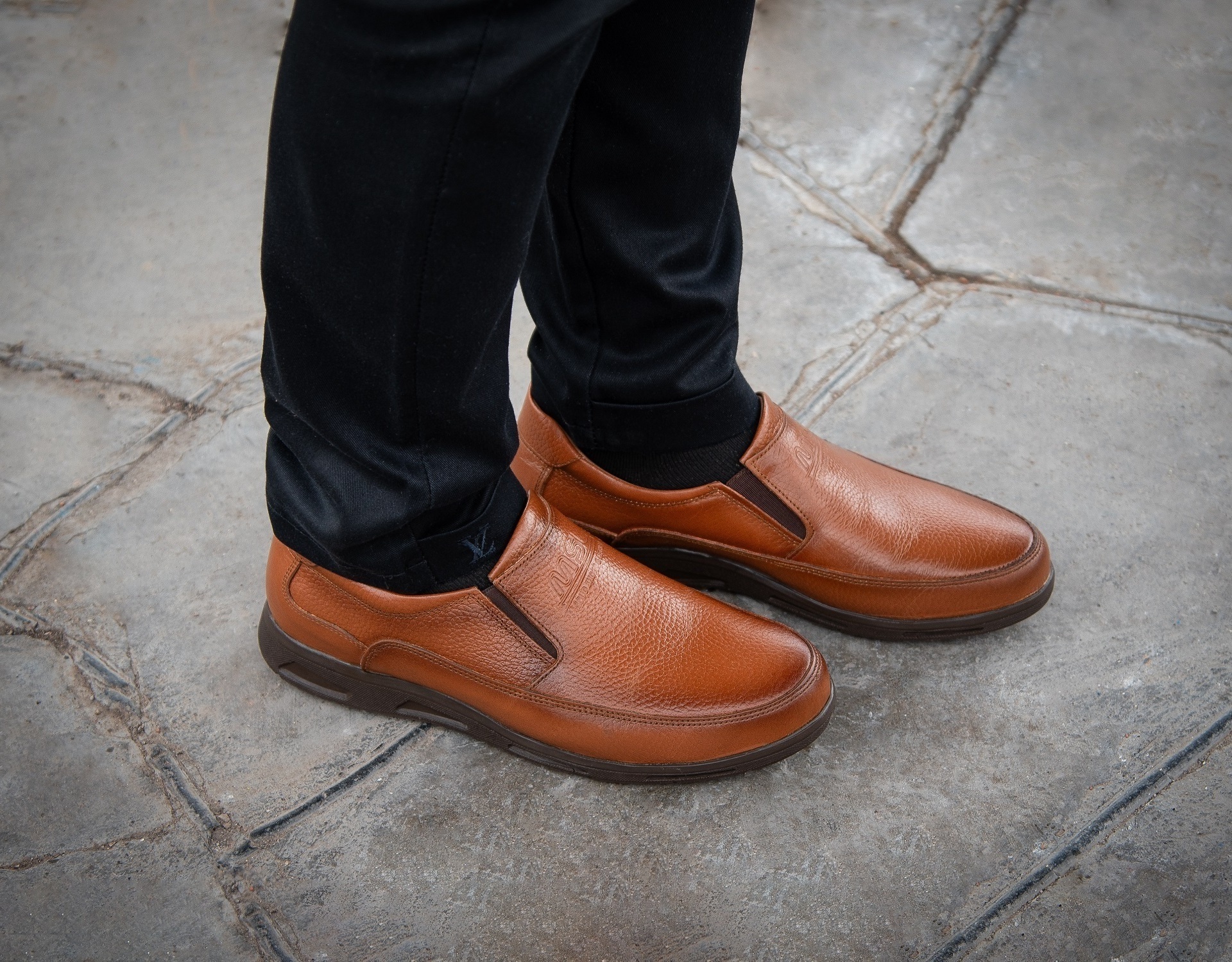 کفش چرم مردانه طبی