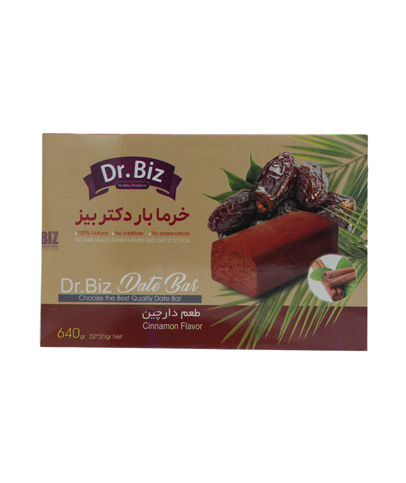 خرما بار دارچینی Dr.BIZ بسته ۳۲ عددی تصویر بسته خرما بار دارچینی Dr.BIZ بسته ۳۲ عددی