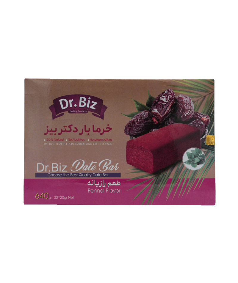 خرما بار تقویتی Dr.BIZ — انرژی‌زا و تقویت‌کننده سیستم ایمنی