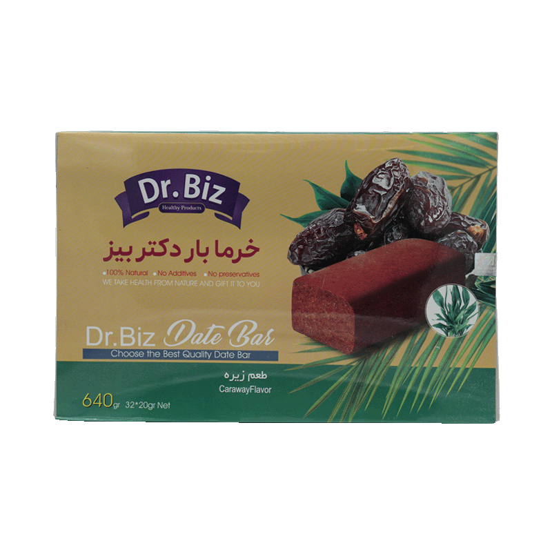 خرمابار رژیمی Dr.BIZ — میان‌وعده سالم و کنترل‌کننده وزن