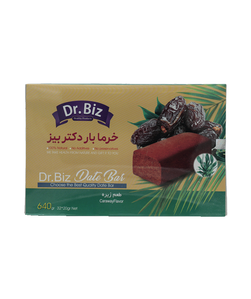 خرمابار رژیمی Dr.BIZ — میان‌وعده سالم و کنترل‌کننده وزن