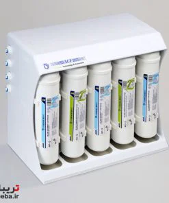 فیلترهای ۵ مرحله‌ای تصفیه آب مدل ACE-01 خارج از بسته‌بندی