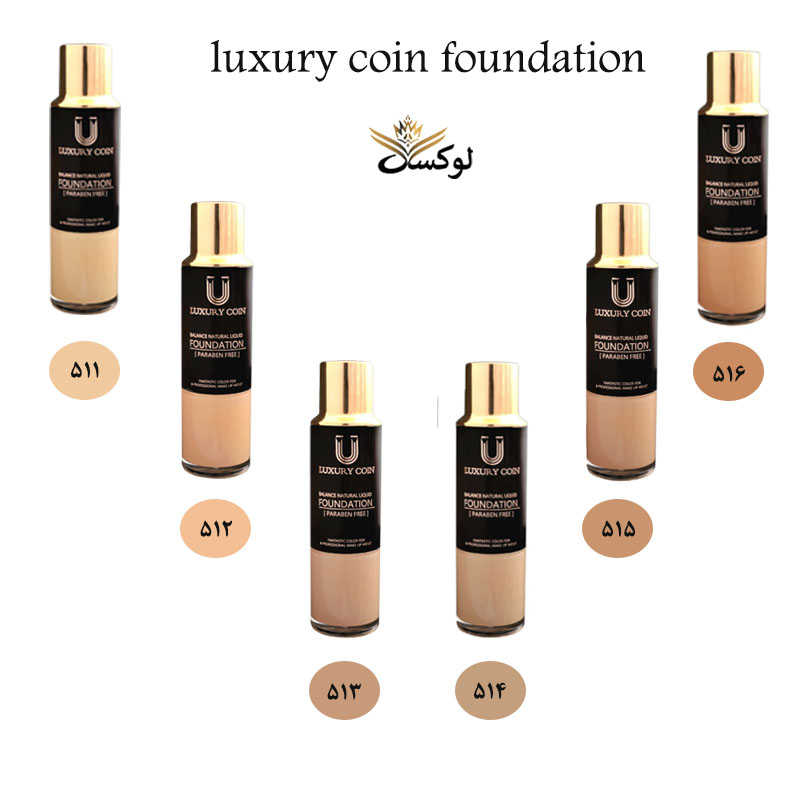 کرم پودر لاکچری کوین، دارای شش تناژ رنگی، پد دار، بافت مخملی.