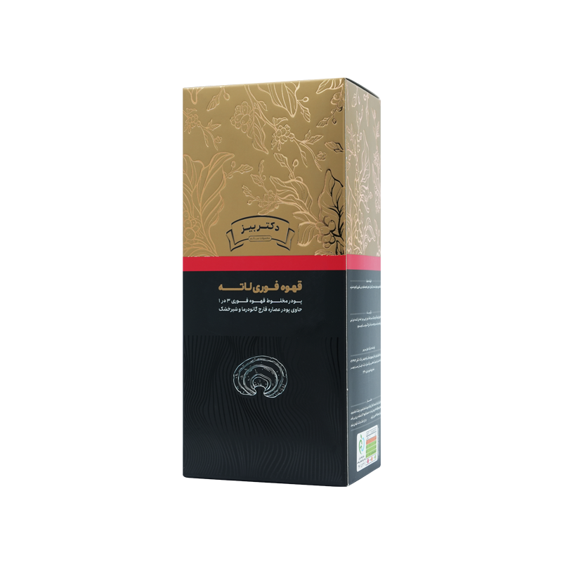 خرید کافه لاته با قارچ گانودرما دکتر بیز ۲۰ عددی