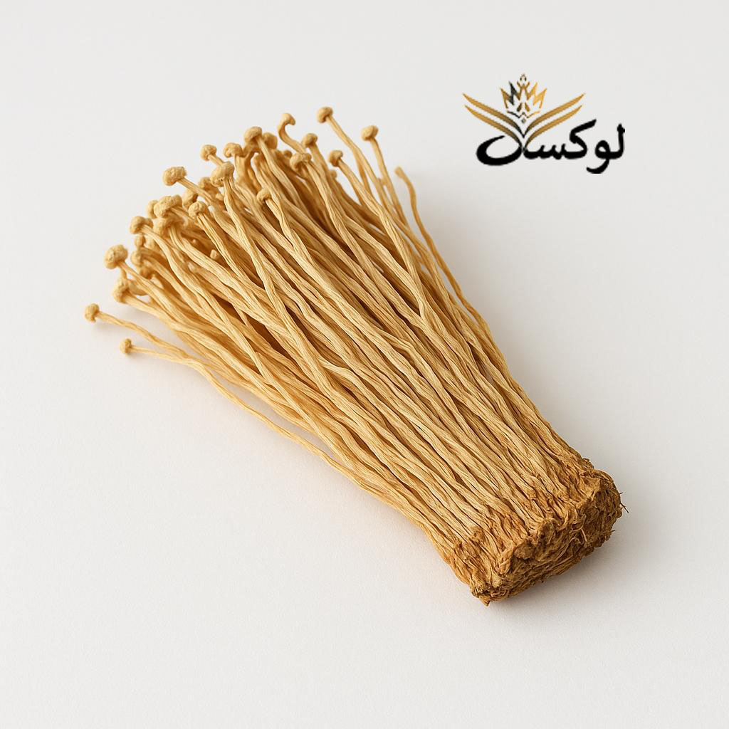 قارچ اِنوکی خشک بستهبندی تازه خرید قارچ اِنوکی خشک با کیفیت عالی و طعم اصیل آسیایی